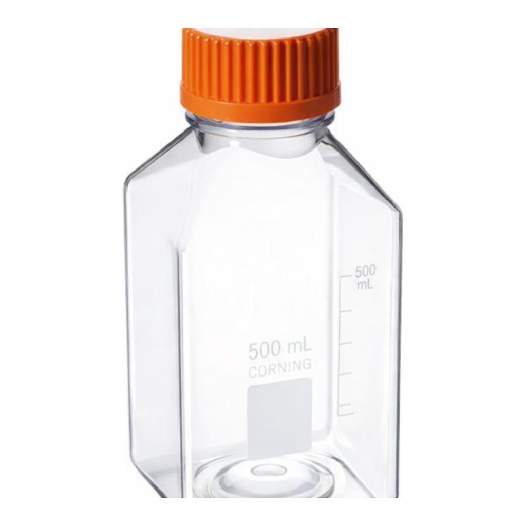 Merck Corning square PET storage bottles