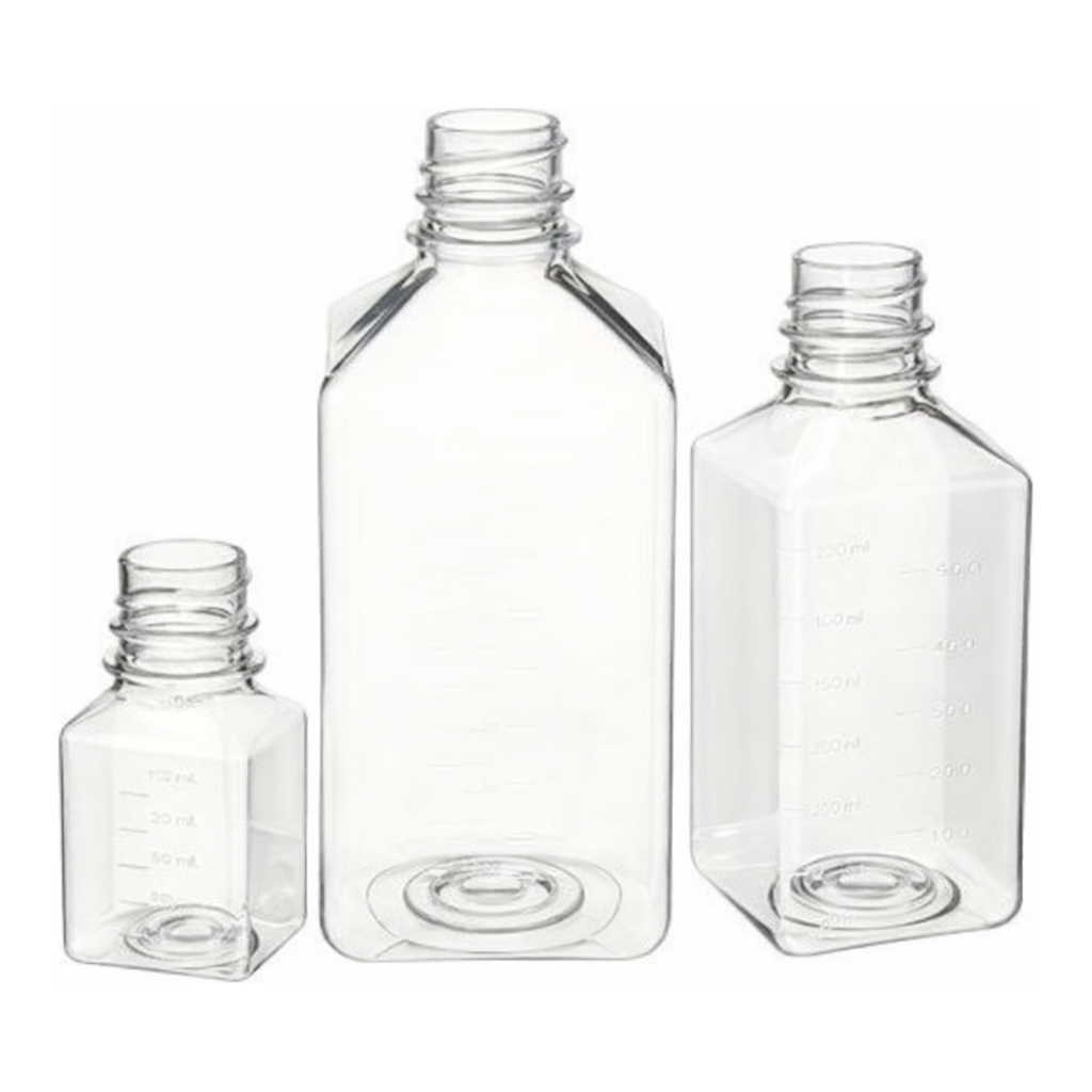 Merck Nalgene square graduated media bottle