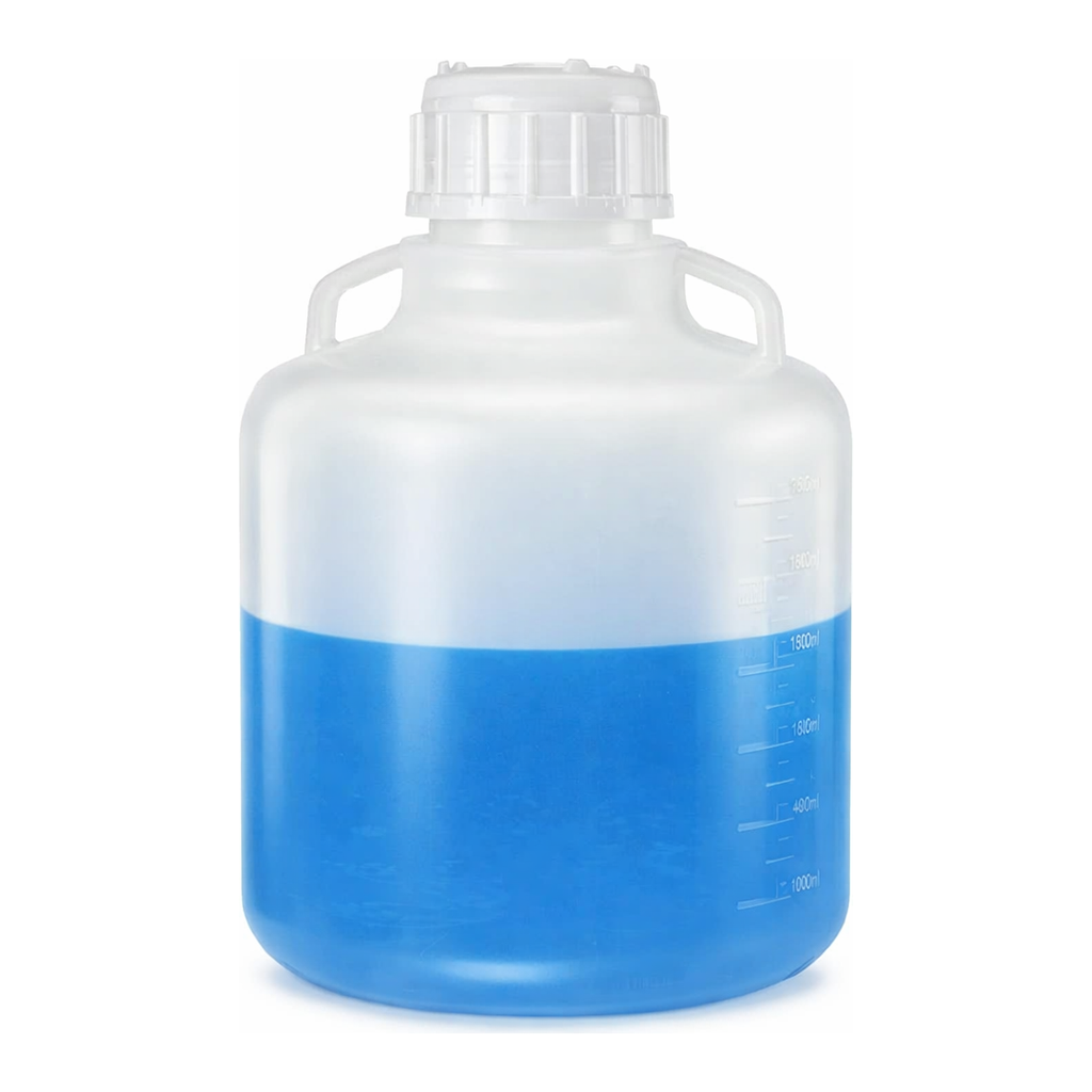 Merck Nalgene round carboy, with handles