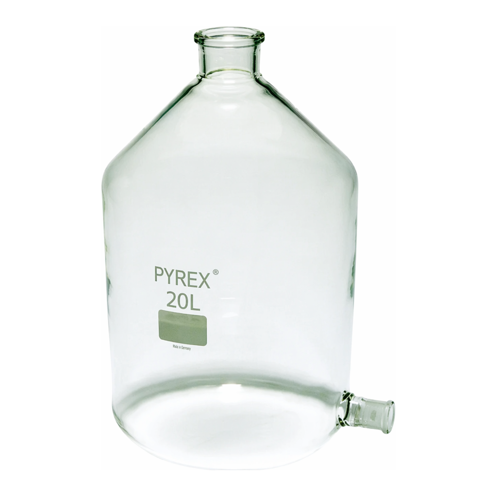 Merck Pyrex Aspirator bottles with ground glass side socket