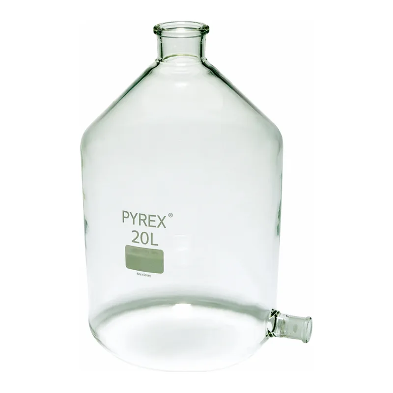 Merck Pyrex Aspirator bottles with ground glass side socket