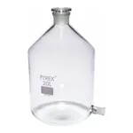 Merck Pyrex Aspirator bottles with ground glass side-socket and neck