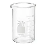 Merck Pyrex Berzelius graduated beaker, tall form with spout