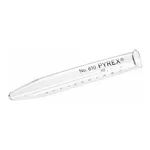 Merck Pyrex centrifuge tube with colored graduations, beaded rim