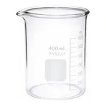 Merck Pyrex Griffin beakers, heavy duty, graduated