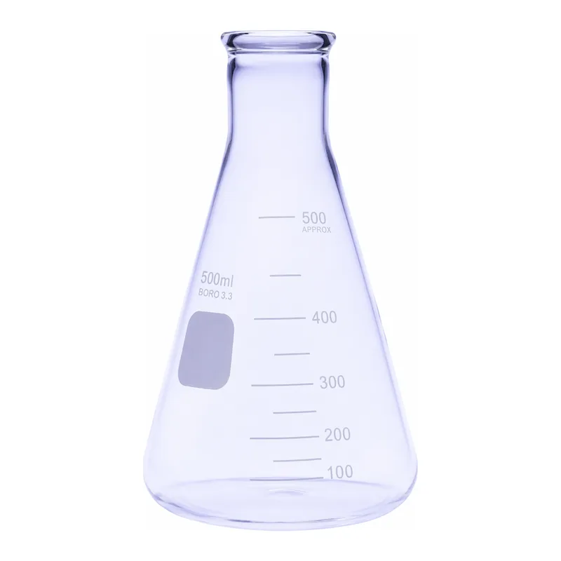 Merck Pyrex Erlenmeyer flask, heavy duty, narrow neck