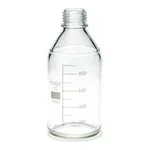 Merck Pyrex Media-Lab Bottles, plastic coated, with-out cap and pouring ring, with printed trace code