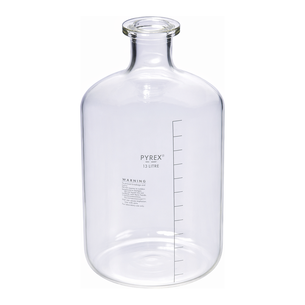 Merck Pyrex graduated solution bottle