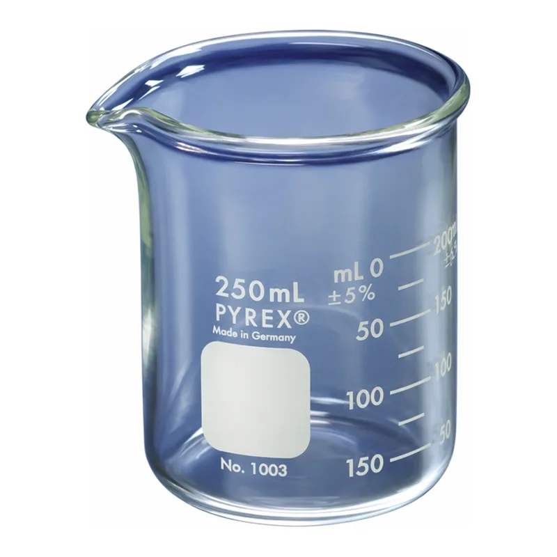 Merck Pyrex graduated beaker, heavy duty