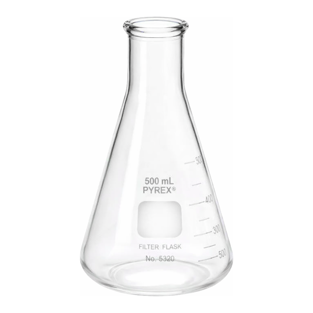 Merck Pyrex heavy-wall graduated filtering flask