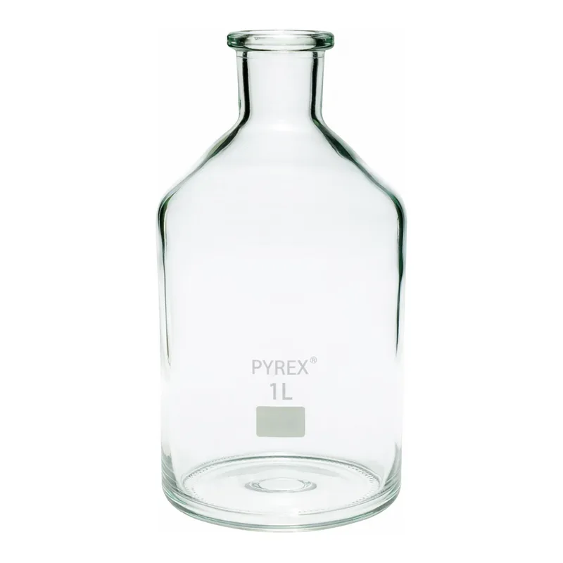 Merck Pyrex Reagent bottles, unground narrow neck
