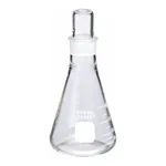 Merck Pyrex narrow-mouth Erlenmeyer flask with ST stopper