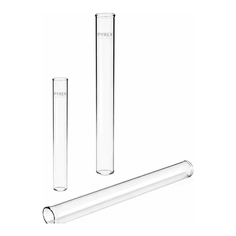 Merck Pyrex Test tubes, without rim, heavy wall