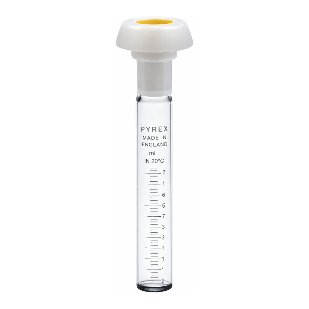 Merck Pyrex Test tubes with standard ground stoppers