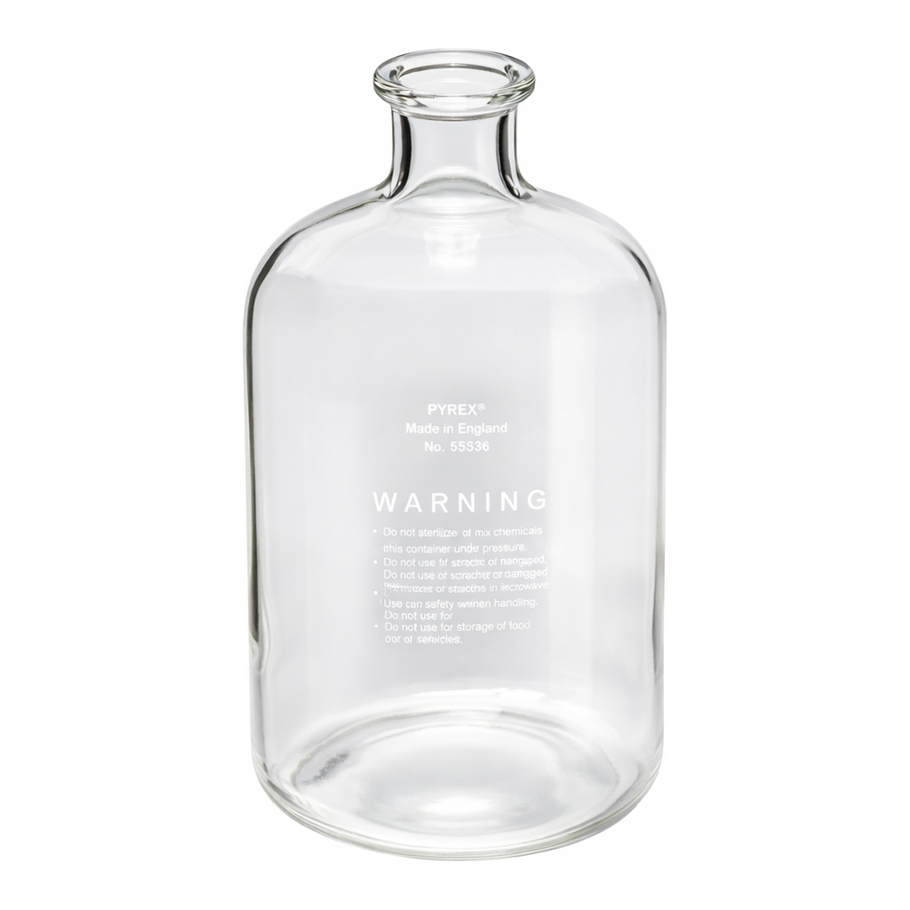Merck Pyrex serum bottle