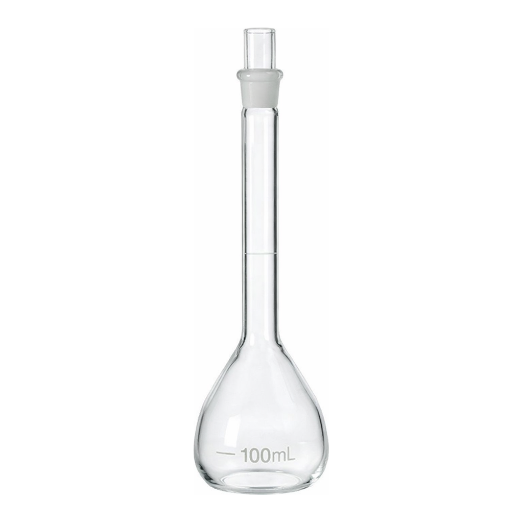 Merck Pyrex volumetric flask, class A with Pyrex ST stopper