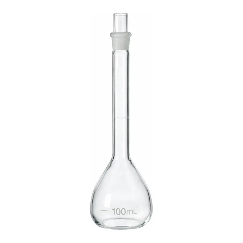 Merck Pyrex volumetric flask, class A with Pyrex ST stopper