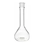 Merck Pyrex wide mouth micro volumetric flask with Pyrex ST stopper