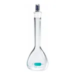 Merck PYREXPLUS volumetric flask, with protective coating, Pyrex stopper
