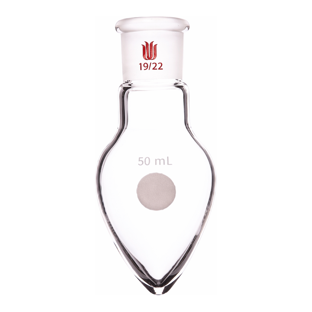 Merck Synthware pear shaped flask