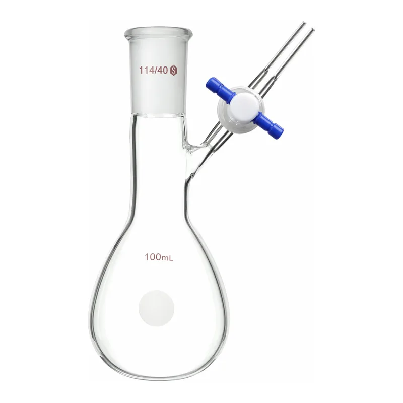 Merck Synthware pear-shaped Schlenk flask with stopcock