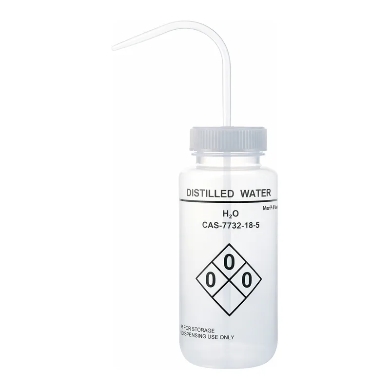Merck Wide mouth safety labelled wash bottle