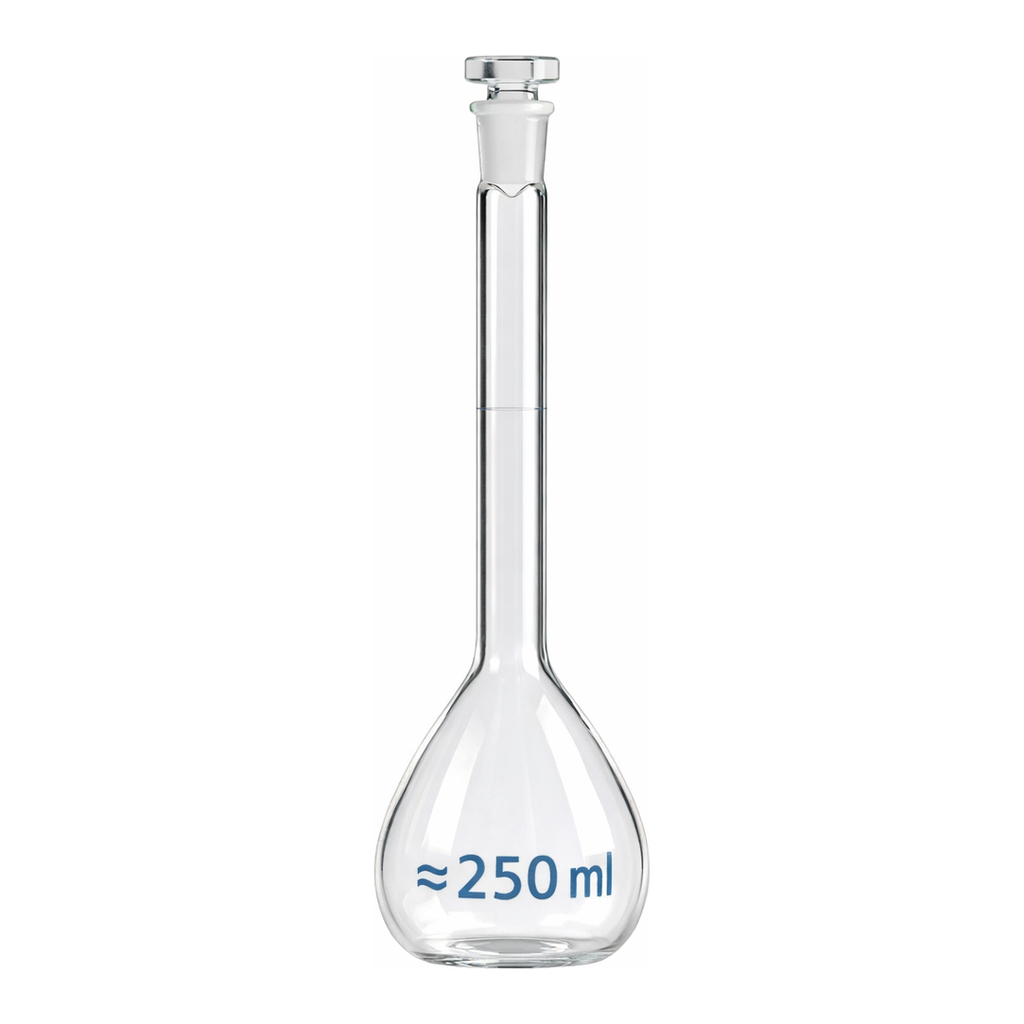 Merck BRAND BLAUBRAND volumetric flask, glass stopper, clear glass