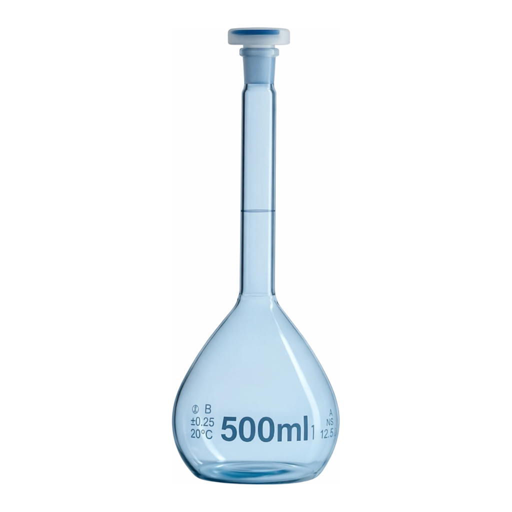 Merck BRAND BLAUBRAND volumetric flask PUR-coated