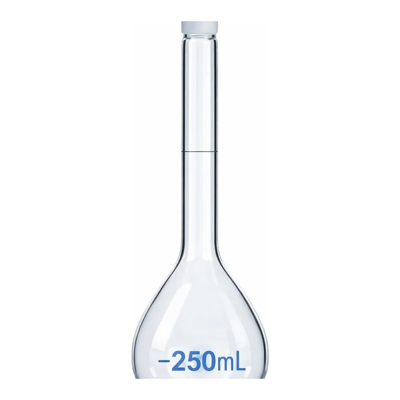 Merck BRAND BLAUBRAND volumetric flask, PP stopper, clear glass