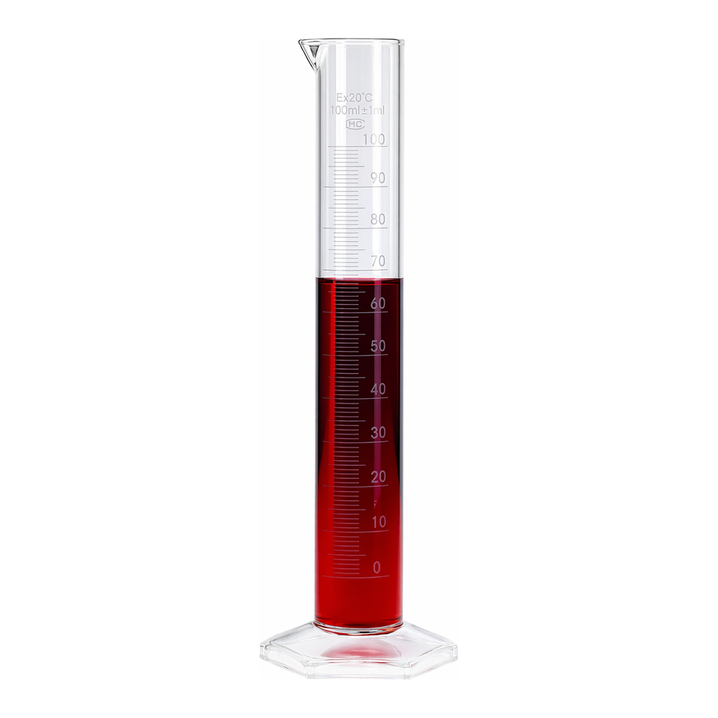 Merck BRAND graduated cylinder, PMP, embossed scale