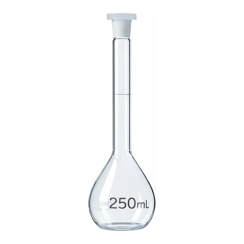 Merck BRAND volumetric flask BLAUBRAND class A DE-M marking