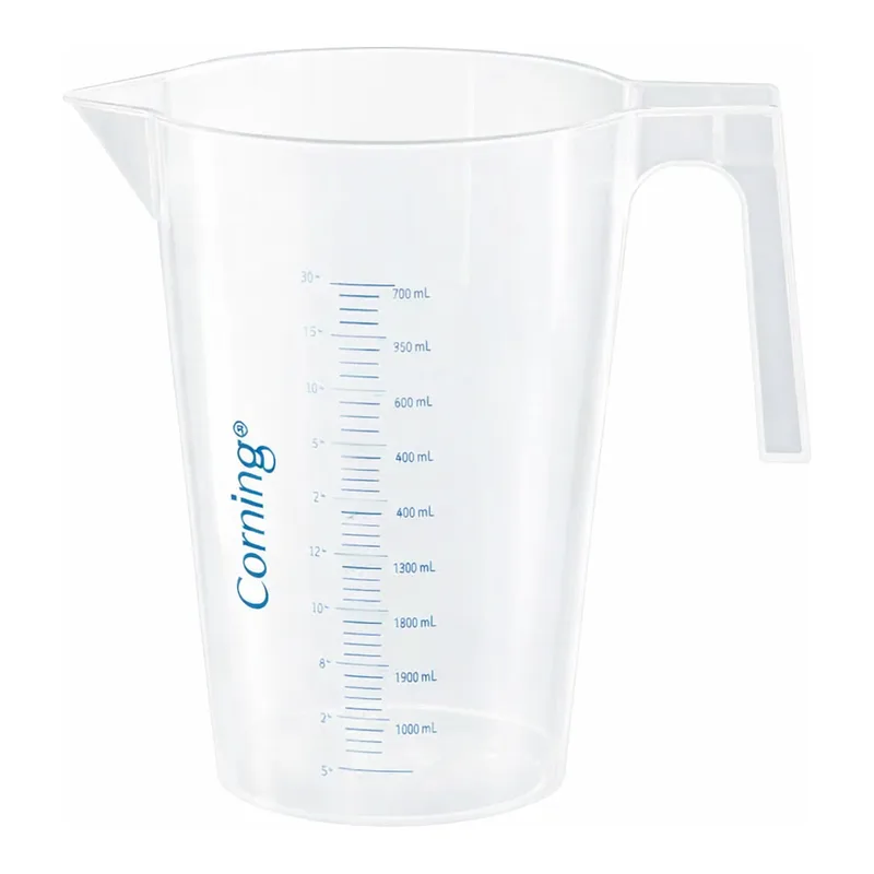 Merck Corning reusable beaker with handle and spout