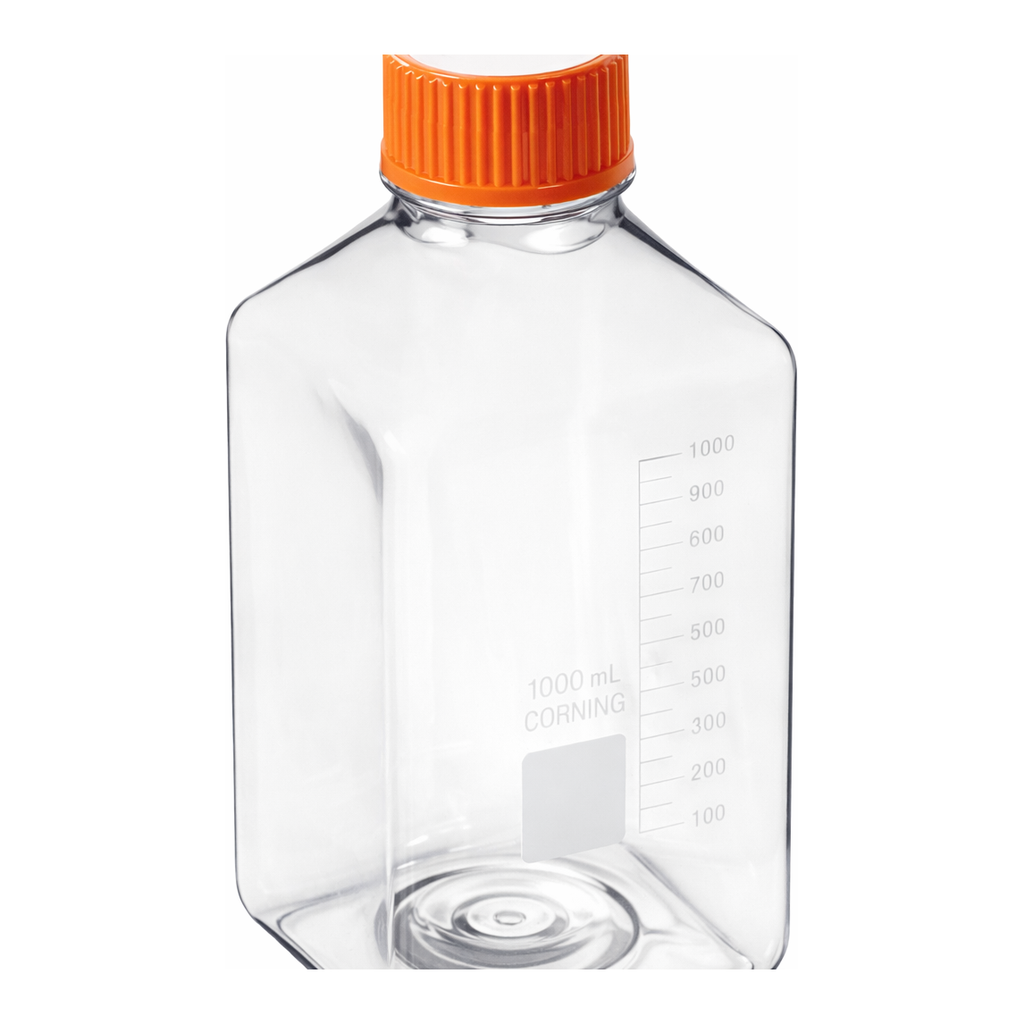 Merck Corning square PET storage bottles
