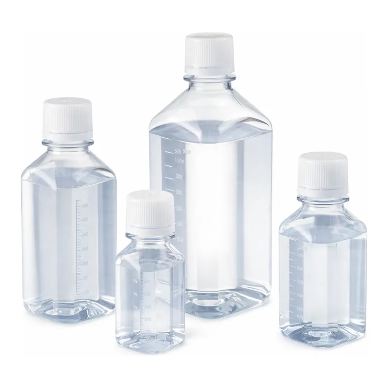Merck Corning storage bottle, octagonal with HDPE screw cap