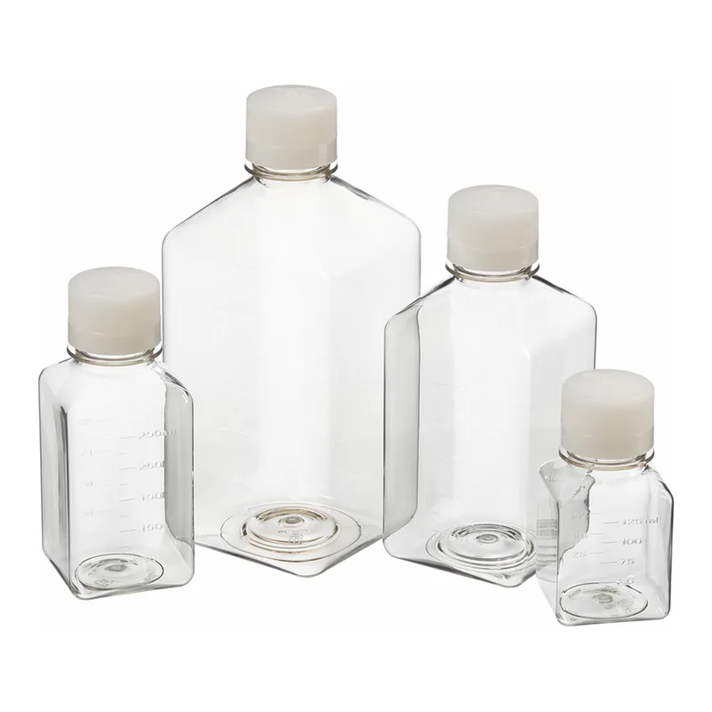 Merck Nalgene square graduated media bottle