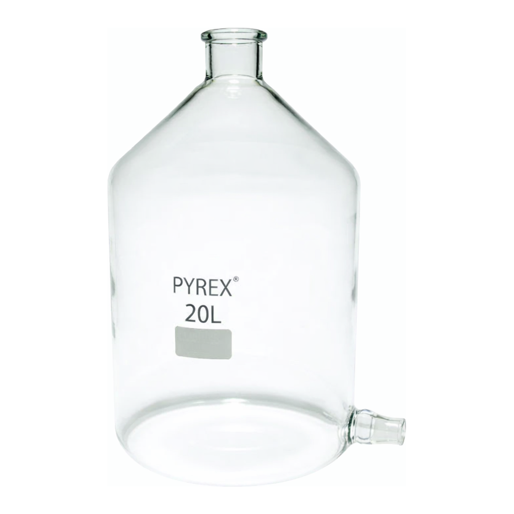 Merck Pyrex Aspirator bottles with ground glass side socket