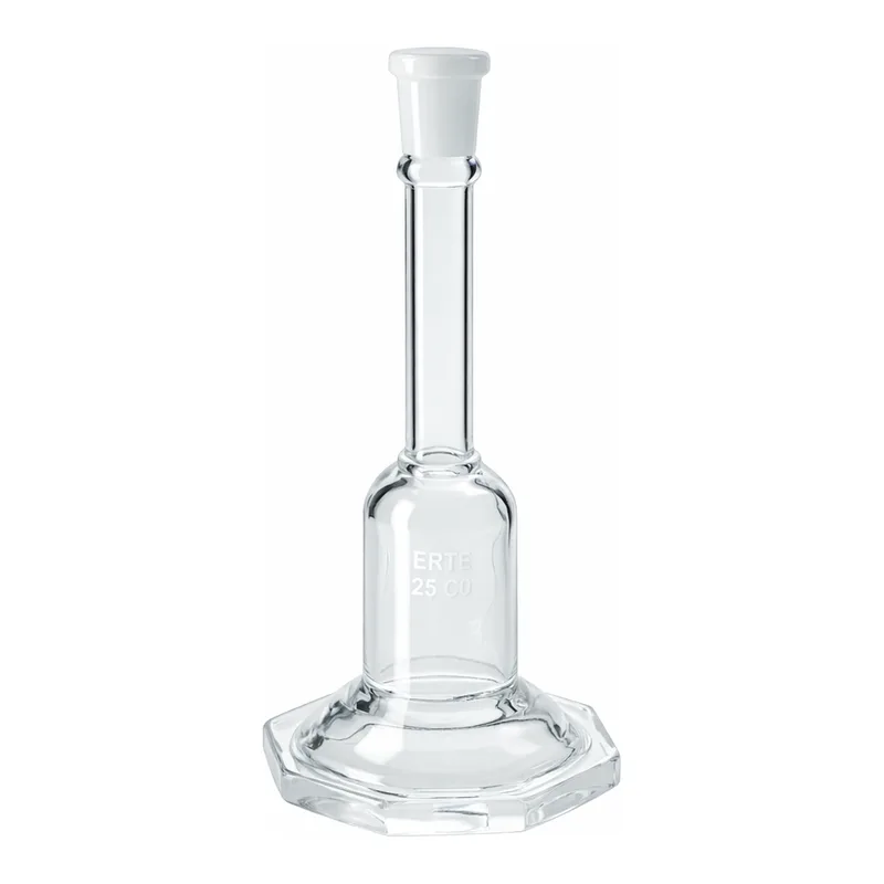 Merck Pyrex volumetric micro flask, Pyrex ST stopper