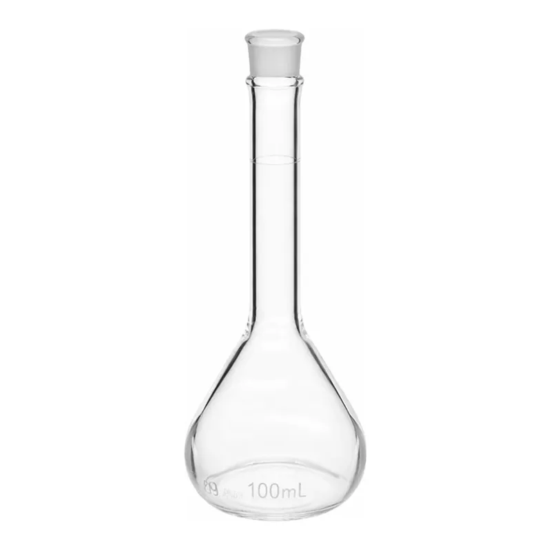 Merck Pyrex wide mouth micro volumetric flask with Pyrex ST stopper