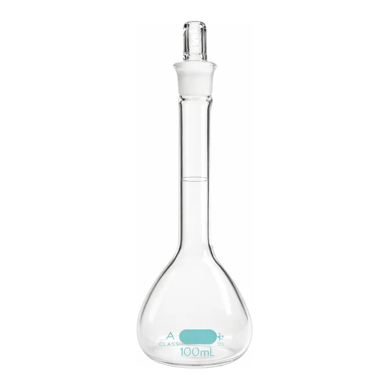 Merck PYREXPLUS volumetric flask, with protective coating, Pyrex stopper