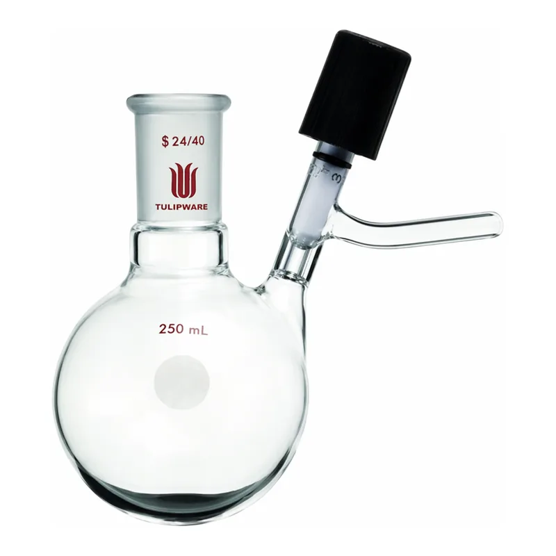 Merck Synthware reaction flask with high vacuum valve