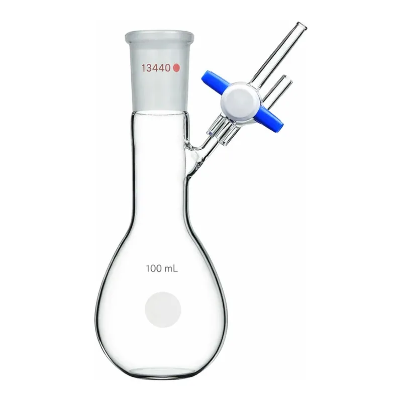 Merck Synthware pear-shaped Schlenk flask with stopcock