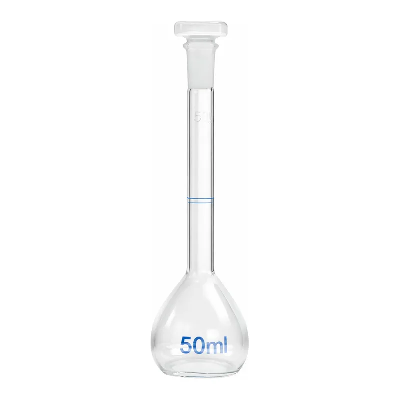 Merck BRAND volumetric flasks with 3 marks