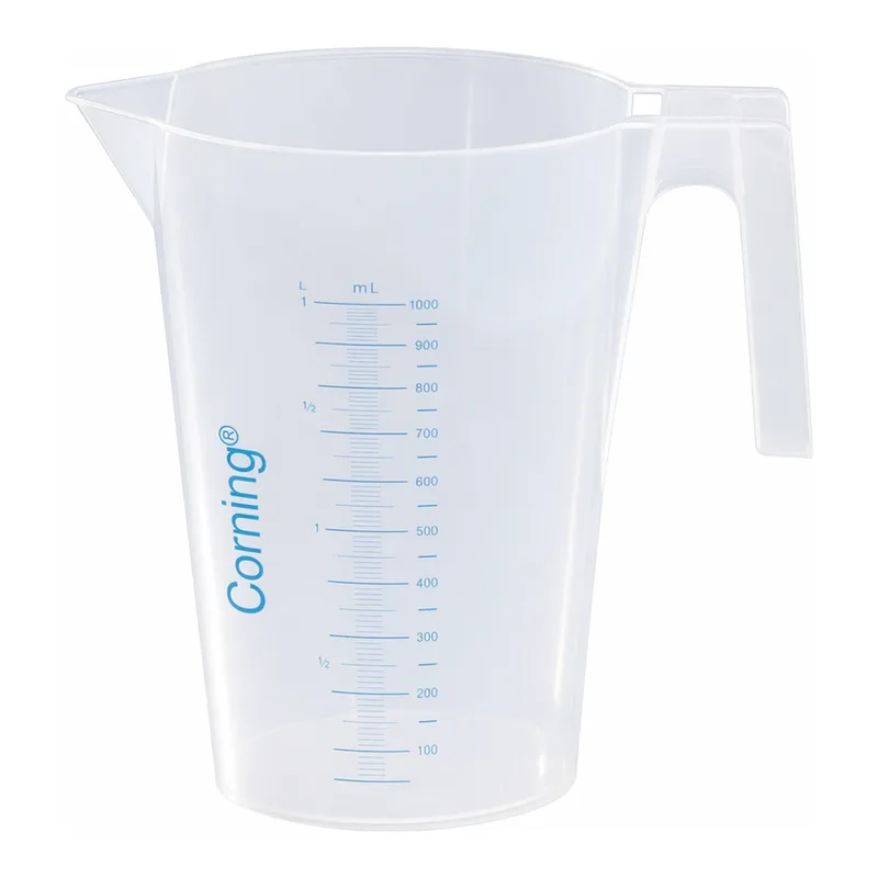 Merck Corning reusable beaker with handle and spout