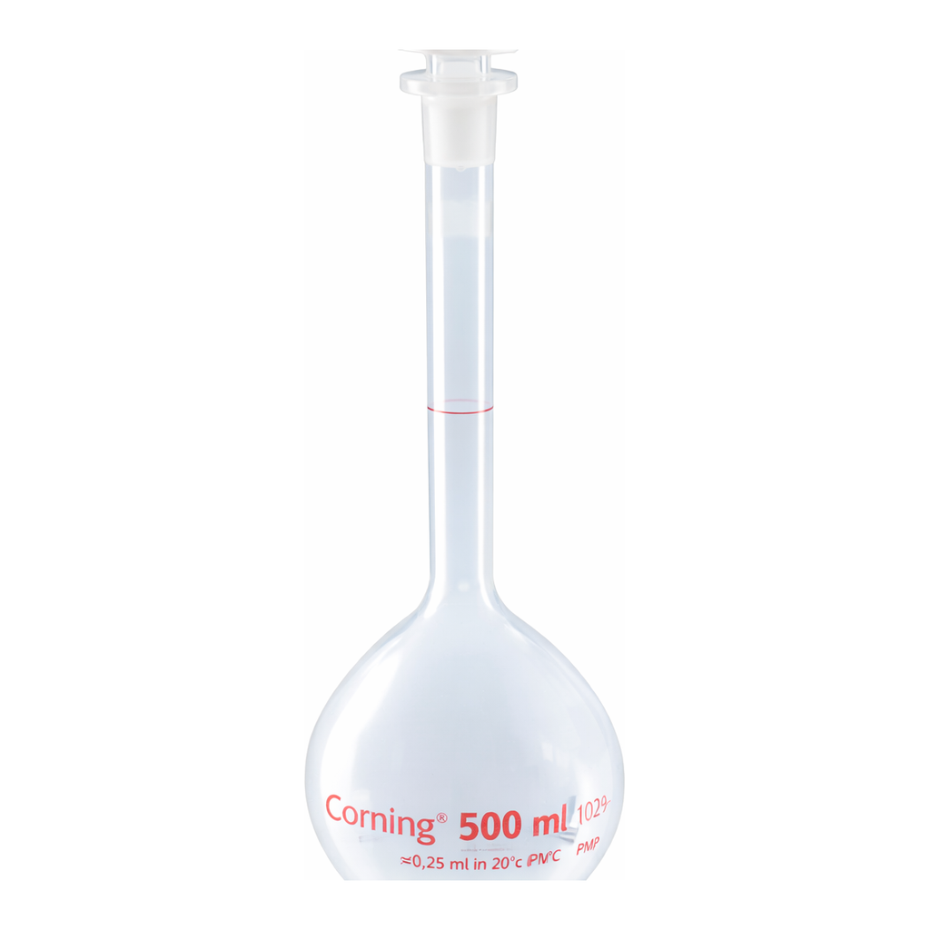 Merck Corning reusable volumetric flask, Class A