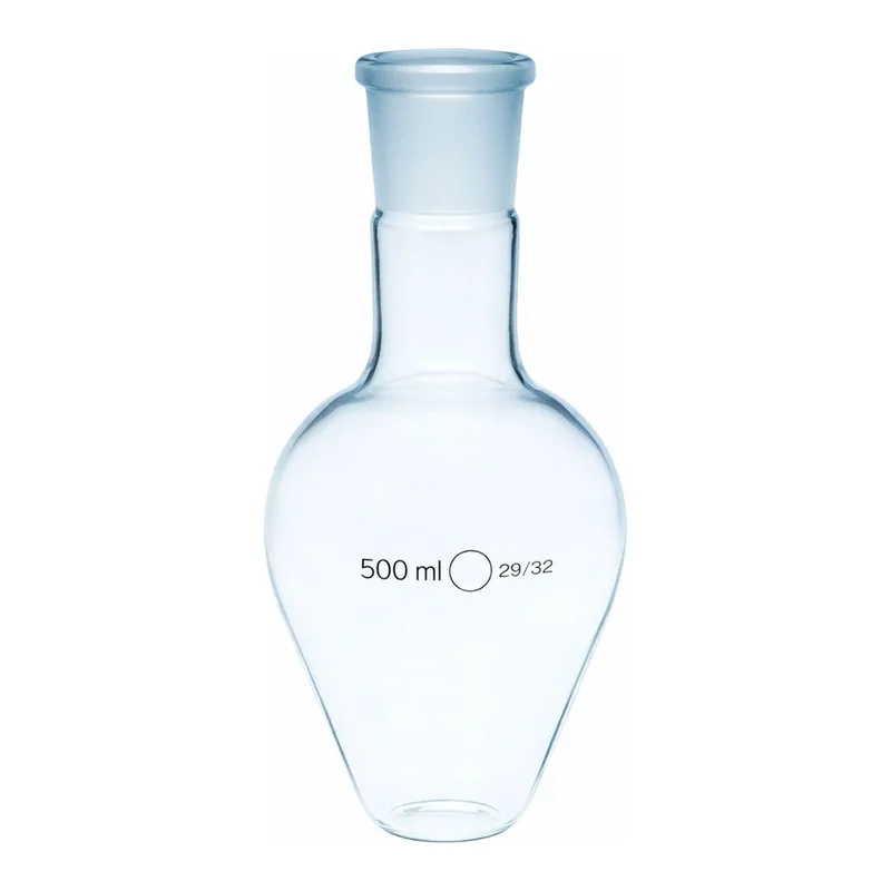 Merck Quickfit pear-shaped flasks