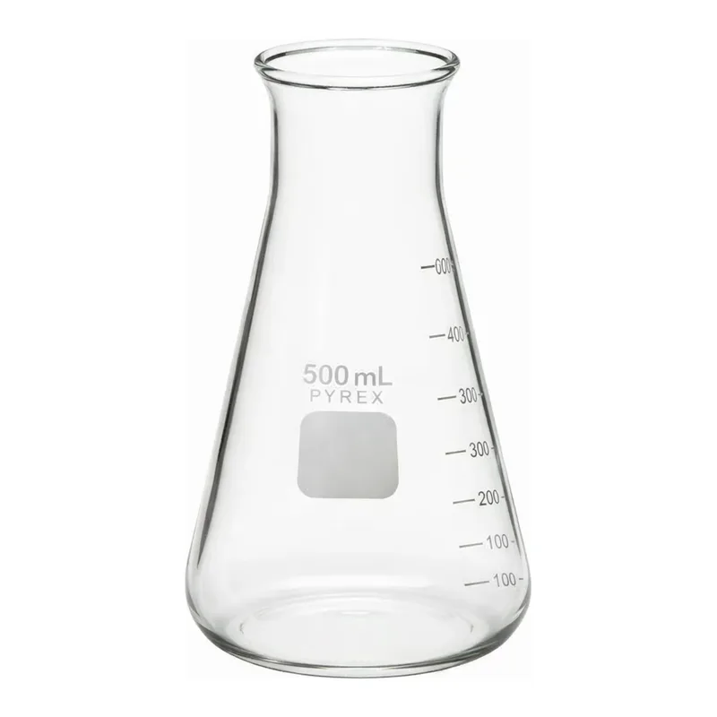 Merck Pyrex wide-mouth Erlenmeyer flask