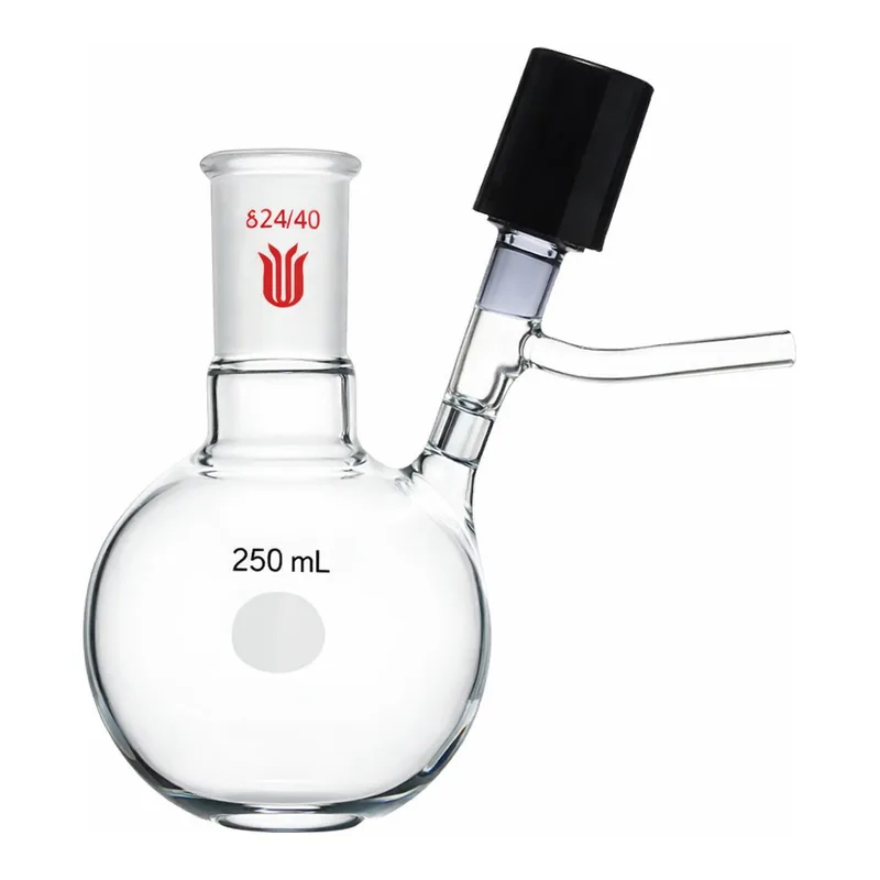 Merck Synthware reaction flask with high vacuum valve