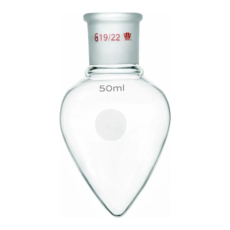 Merck Synthware pear shaped flask