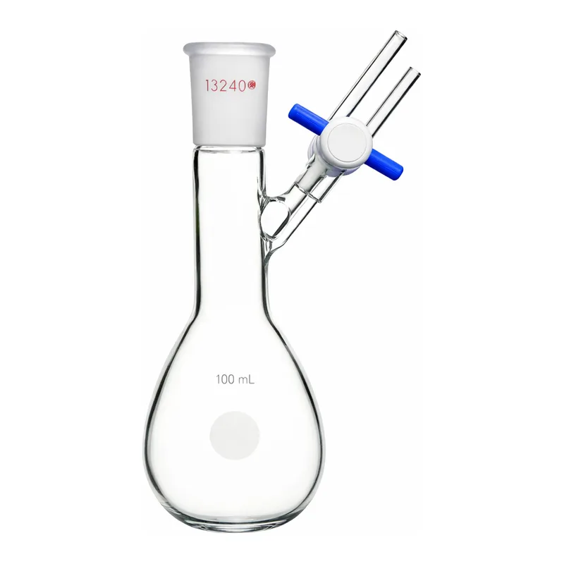 Merck Synthware pear-shaped Schlenk flask with stopcock