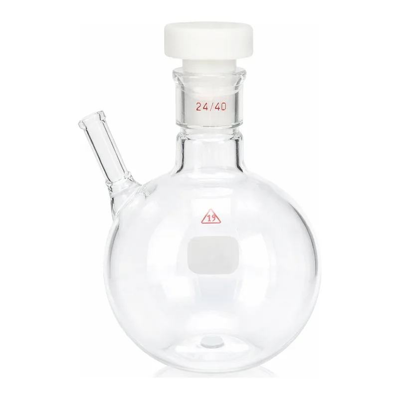 Merck Ace round-bottom pressure flask with thermowell